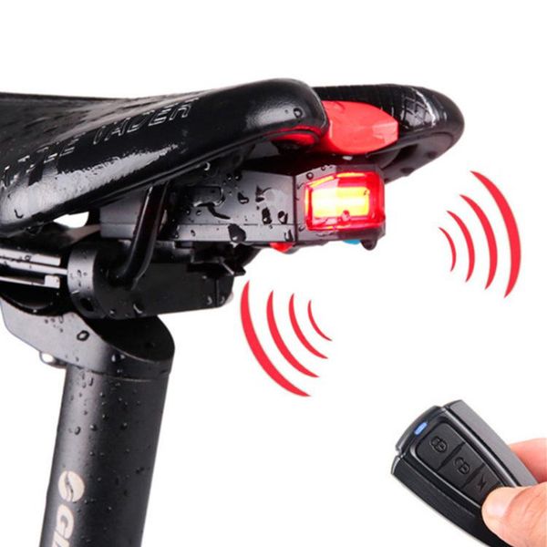 

bike lights a6 tail lamp usb charging a3 mountain bicycle wireless intelligent remote control burglar alarm horn riding