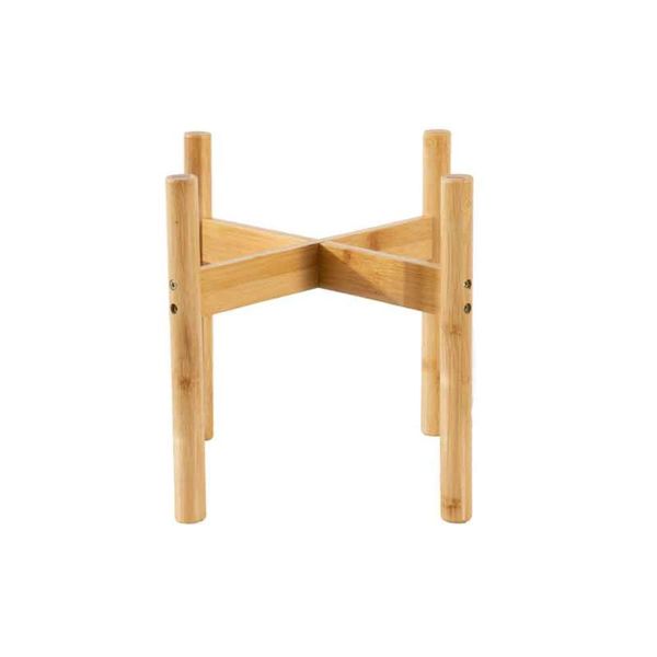 

flower pot holder plant stand home decor nordic style living room display rack floor anti slip garden modern bamboo for bonsai planters & po