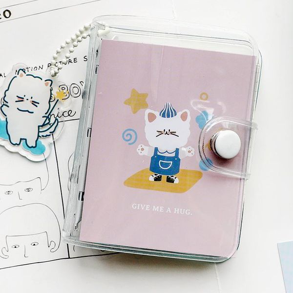 

mini pocket loose leaf diary 70 sheets grid paper notebook 80mm*100mm lovely summer planner book notepads, Purple;pink