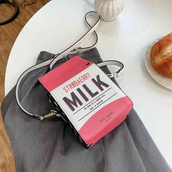

2021personalized mini bag 2021 new milk style single shoulder messenger contrast color magnetic buckle leisure niche women's bag