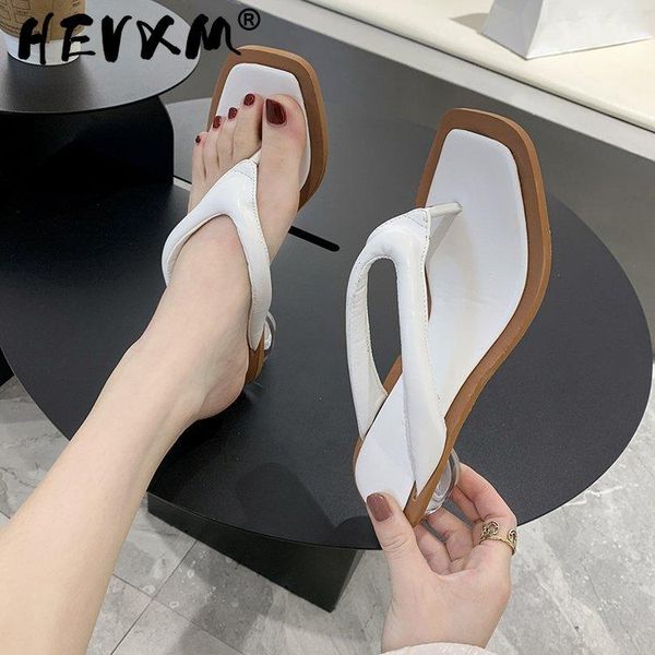 

women's flip-flops outside wear 2021 slipper woman fairy wind heel high legged sandals summer special-shaped shoes slippers, Black