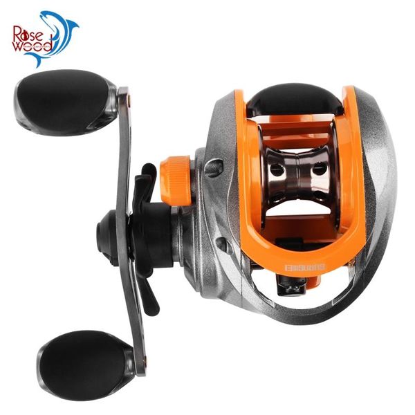 

baitcasting reels left/right handle magnetic brake anti-explosion line fishing reel yellow/gray shallow cup wheel