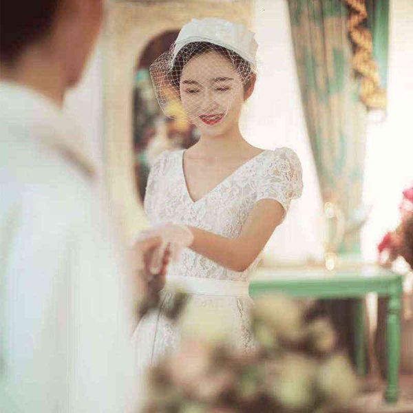 

luxury street style dresses large 2021 light wedding fat mm french bride's out travel pography mori department is simple, thin and supe, Black;pink