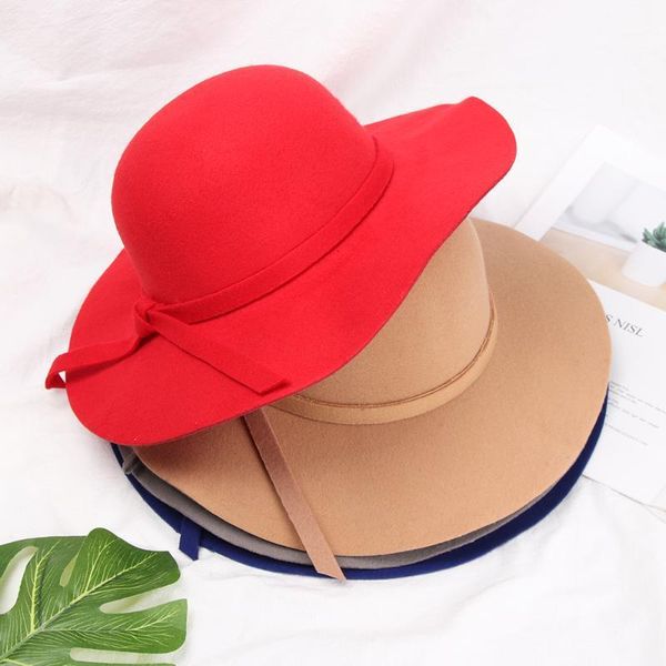 

hair accessories 2021 fashion baby summer sweet girls kids bowknot hat bowler beach sun protect caps for children1, Slivery;white