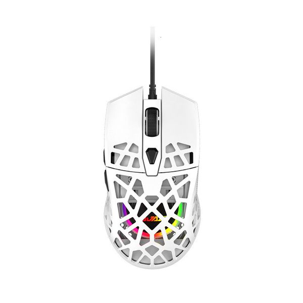 

mices mouse black jue aj339 lightweight hole 3327 chip rgb backlight automatic gun pressing custom macro programming