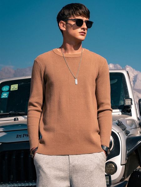

men round neck sweater r2n7#, White;black