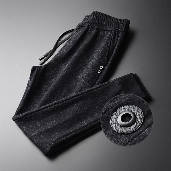 

men's pants casual leggings for men in spring and autumn 2021, Black