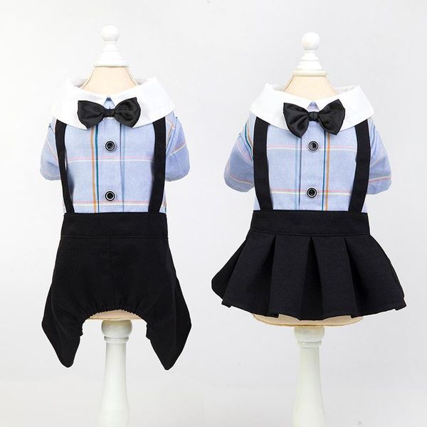 

pet clothing spring and summer dog clothes couple student suit teddy bichon hiromi for chihuahua apparel