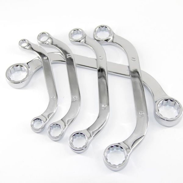 

hand tools 5 pcs double ended ring metric wrench set s-type or half moon spanner