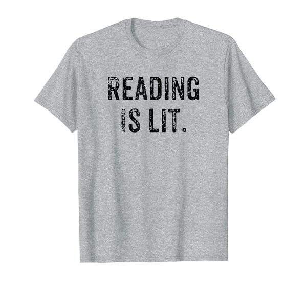 

funny reading is lit shirt | english teacher book tees, White;black