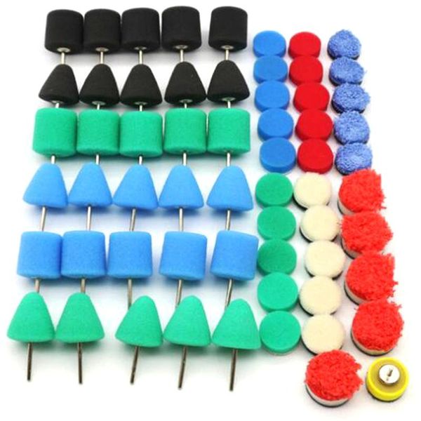 

61-piece polishing agent sponge pad kit conical for car machine hub care products