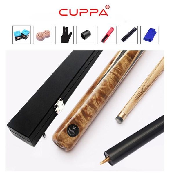 

cuppa 2021 arrival hy 3/4 snooker pool cues stick 9.8mm/11.5mm tip with cue case set china billiard