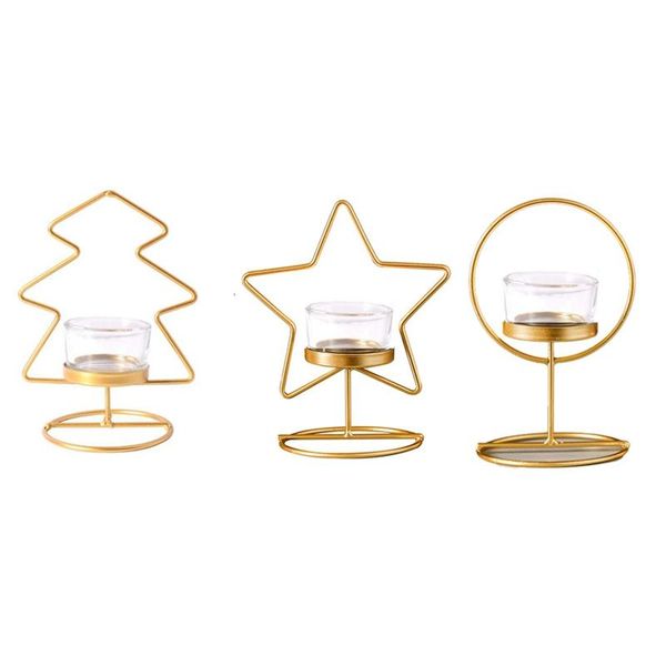 

candle holders holder home bedroom living room creative christmas gift decoration ornaments wrought iron golden