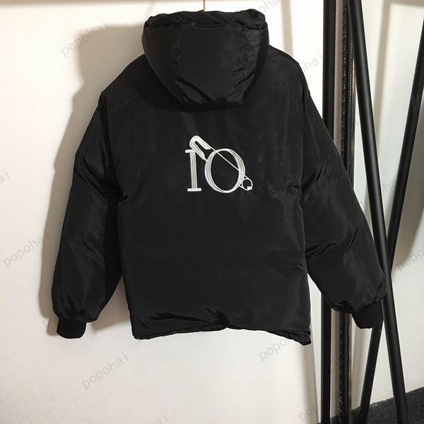 

2021 double-sided jacket designer jackets designers luxury coats warm plaid long sleeve hooded cotton-padded womens coat 21102101q, Black;brown