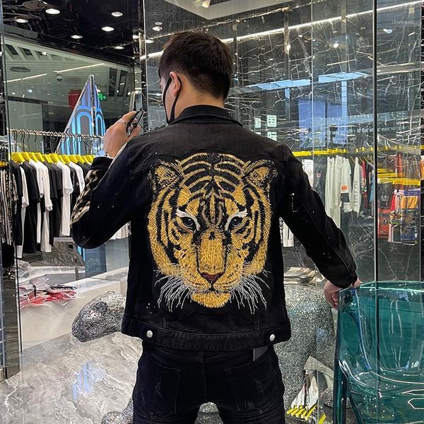 

men's jackets sr08658 fashion coats & 2021 runway luxury european design party style clothing, Black;brown