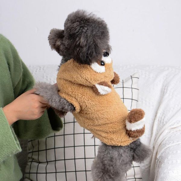 

raccoon shaped pet dog clothes cotton garment adorable hoodies clothing size 8 apparel
