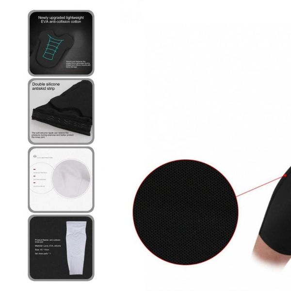 

elbow & knee pads collision avoidance support brace tear resistant stretch soft elastic, Black;gray