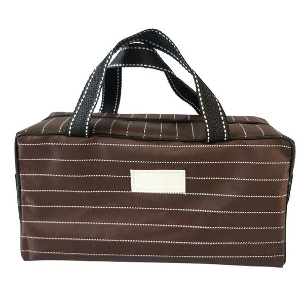 

zipper closure swimming wash travel fitness durable portable outdoor striped pattern practical folding storage bag mesh pocket bags