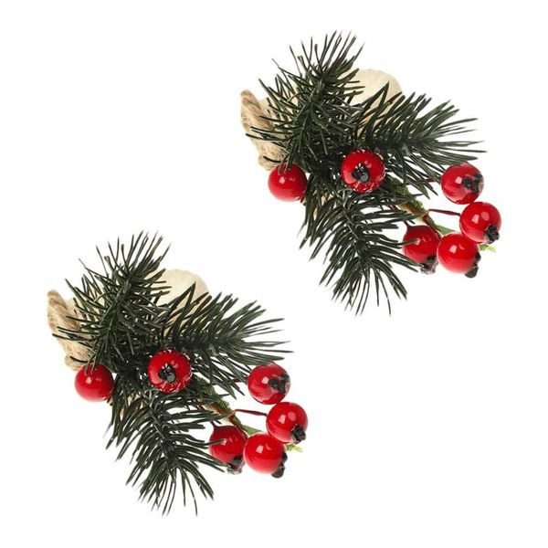 

napkin rings 2pcs decorative clasp pine needles ring for home el restaurant
