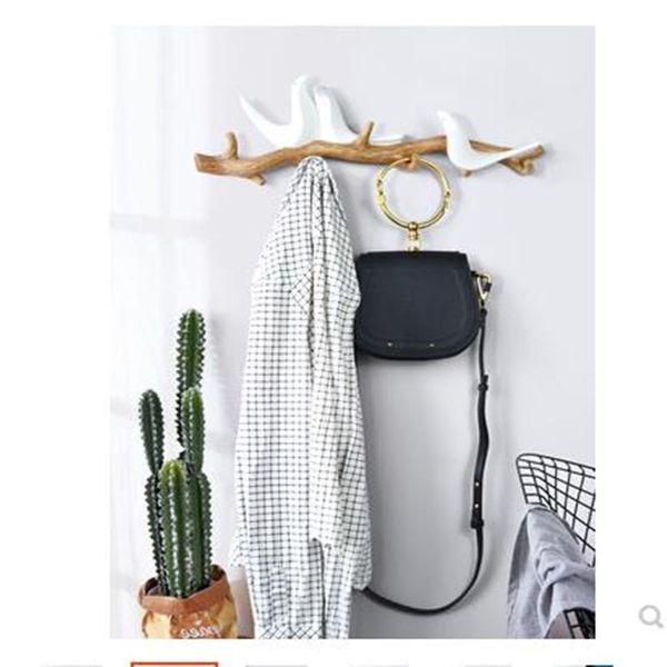 

wall stickers creative bird hooks, home decoration coat key holders, bedroom and living room storage racks