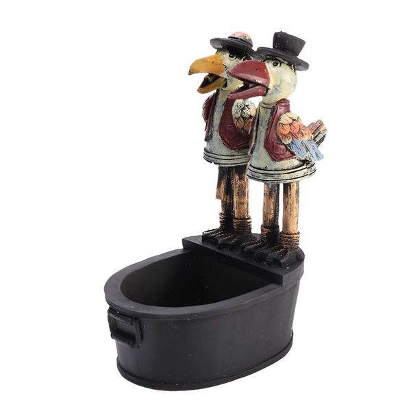 

garden decorations chicken home decor indoor outdoor friend small sculpture statue easy use ornaments gift crow realistic resin novelty