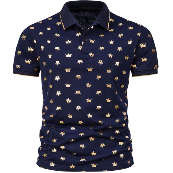 

men's polos 2021 100% cotton t shirt for men printed short-sleeved casual summer shirts brand clothing, White;black