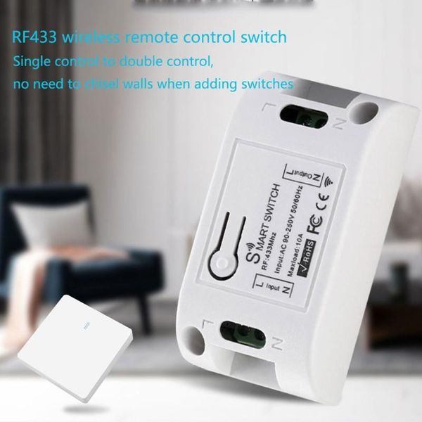 

smart home control wireless panel switch light receiver remote for led ceiling lights lamps fireproof abs material