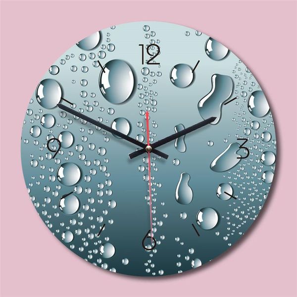 

wall clocks m.sparkling 12 inch creative rain and dew clock 3d visual acrylic printing living room simple decoration grade