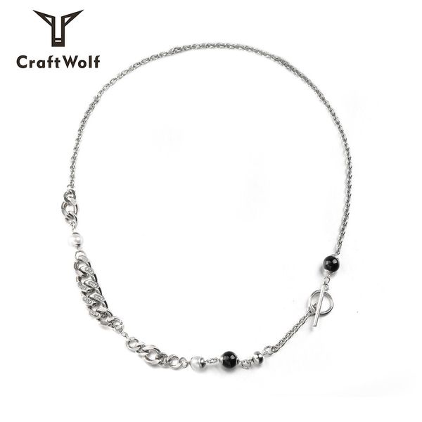 

hiphop hip hop titanium steel necklace for men and women, Silver