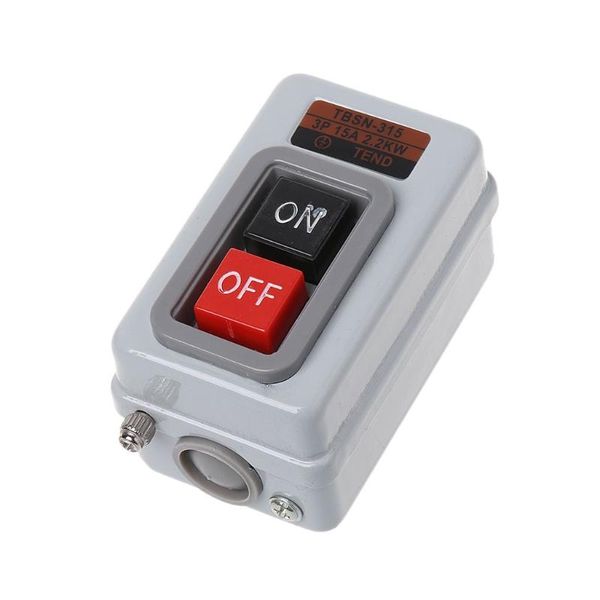 

smart home control tbsn-315 ac 380v 15a 2.2kw on/off 3 phase self-locking power push button switch