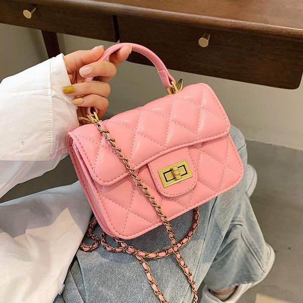 

evening bags niche design rhombic chain handbag all-match 2021 fashion messenger bag square shoulder width: 17cm