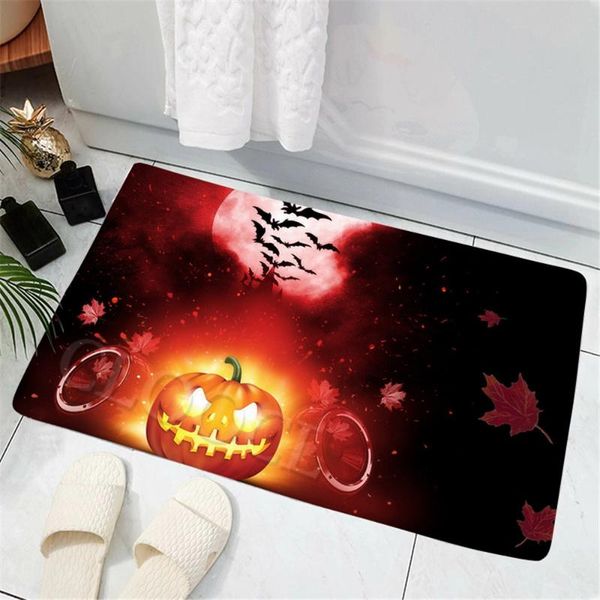

carpets cloocl halloween theme doormats ghost pumpkin 3d printed mats cartoon funny plush doormat home textile