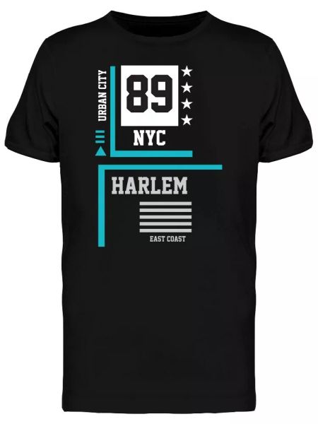 

Harlem East Coast 89 Men's Tee -Image by Shutterstock, White;black
