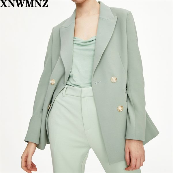 

summer green thin blazer office ladies suit jacket womens formal blazzer double breasted coat women's costumes 210520, White;black