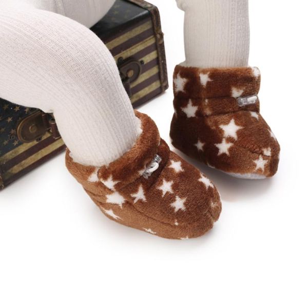 

boots bobora baby boys girls snow premium non slip soft sole toddler first walker winter warm crib shoes autumn, Black;grey