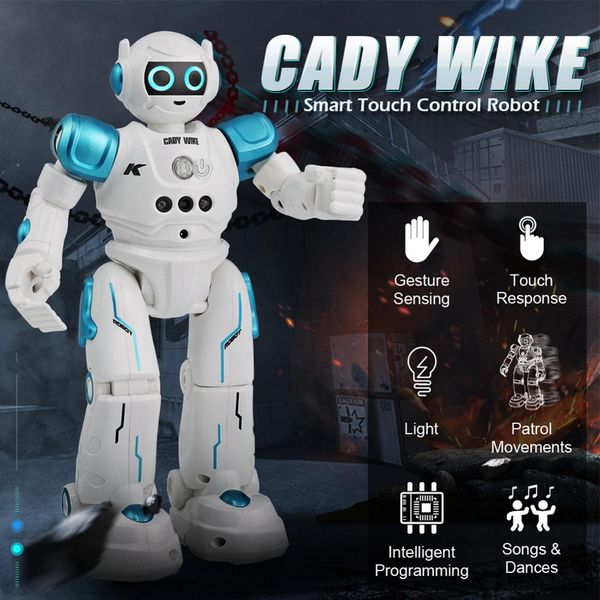 

New RC Robot CADY WIKE Gesture Sensing Touch Intelligent Programmable Walking Dancing Smart Robot Toy for Children Toys, Green