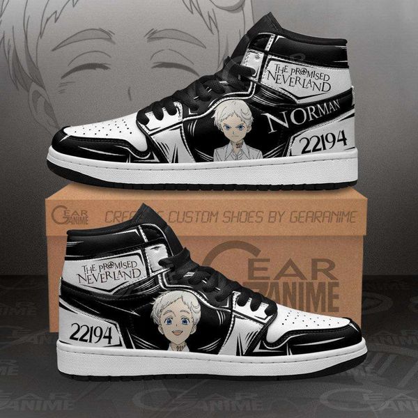 

customization norman the promised neverland sneakers custom anime shoes