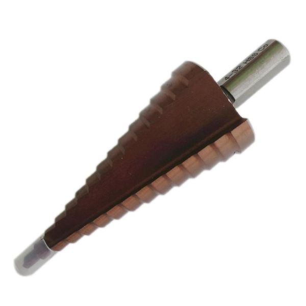 

professional drill bits hss-co/m35 triangle shank 4-32mm cobalt straight step bit metal cone hole saw cutter