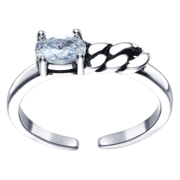 

wedding rings women's white filled oval cz zircon jewelry anti open engagement ring adjustable size for women, Slivery;golden