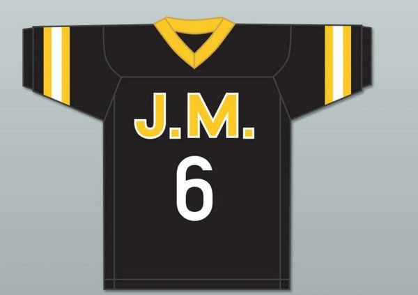 

men football poppa 6# style college flamboyant fashion unique jerseys,custom pls add remarks in order women's youth sport high qualigil, Black