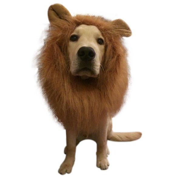 

dog apparel halloween role play pet costume lion mane wigs with ears hair accessories festival party costu