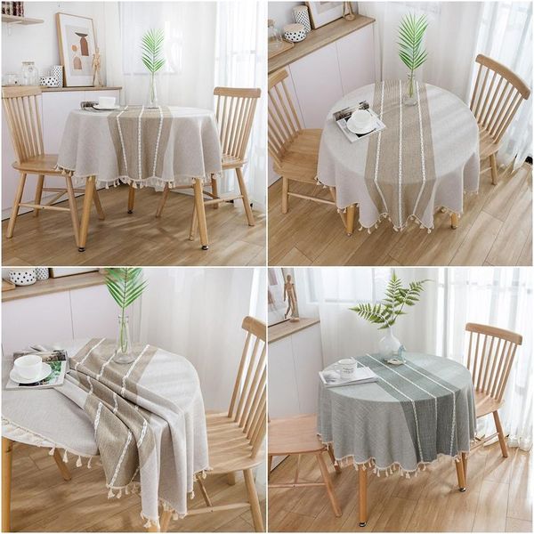 

table cloth cotton round cover lace tablecloth for tea kitchen dining wedding home decor mantel mesa nappe