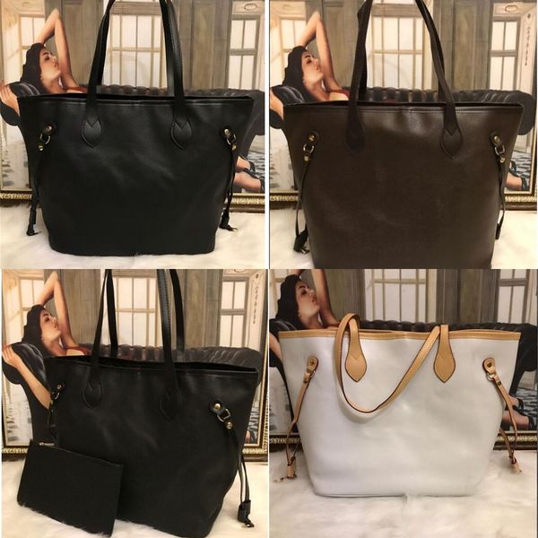 

2pcs/set designer handbags flower ladies composite tote pu clutch bags brown female purse wallet 18