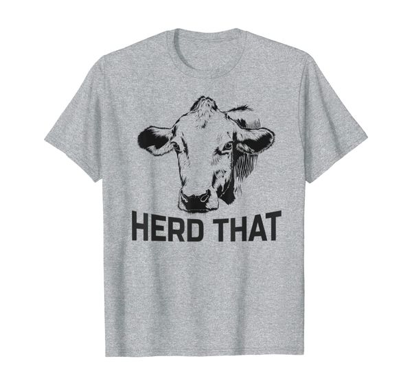 

herd that tshirt for farmers and cow lovers, White;black
