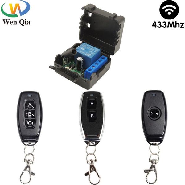 

smart home control electronic lock switch 12v 10a wireless remote relay module 433mhz rf transmitter key fob for led diy