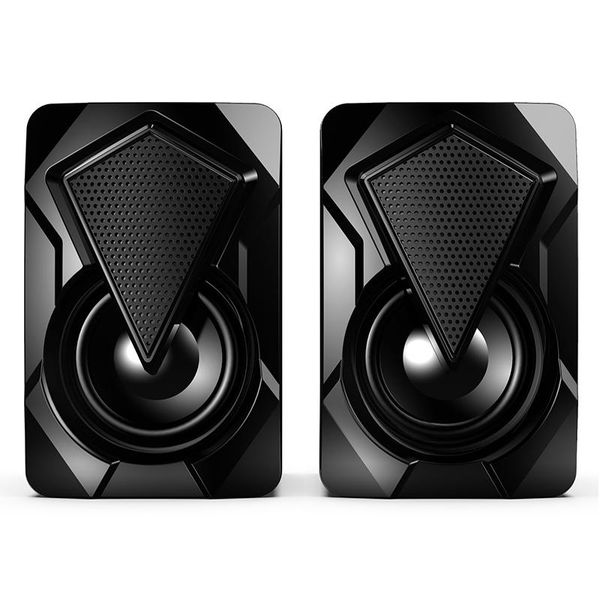 

mini speakers 2pcs for deskcomputer phone stereo subwoofer wired surround sound system led pc audio gaming bass speaker