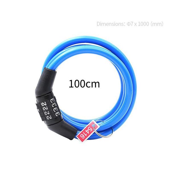 

bike locks 4-digit password bicycle code lock mountain portable security anti-theft cable steel wire safety parts