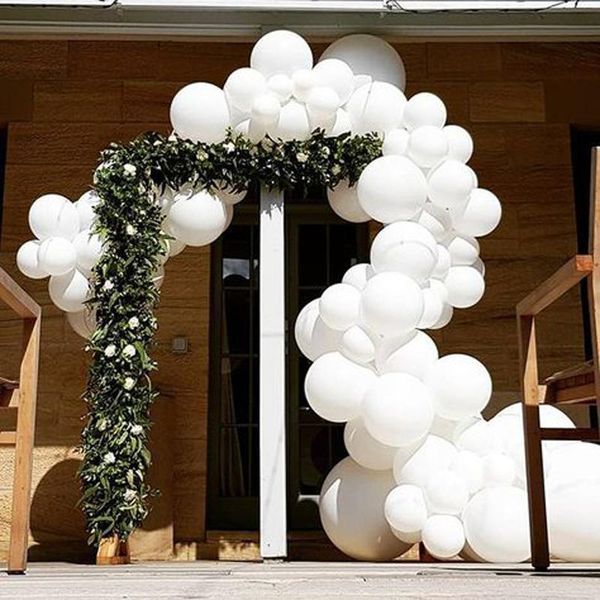 

party decoration 5/12/18/36 inch giant white round balloons 18/36 wedding macaron baloes arch backdrop pography birthday