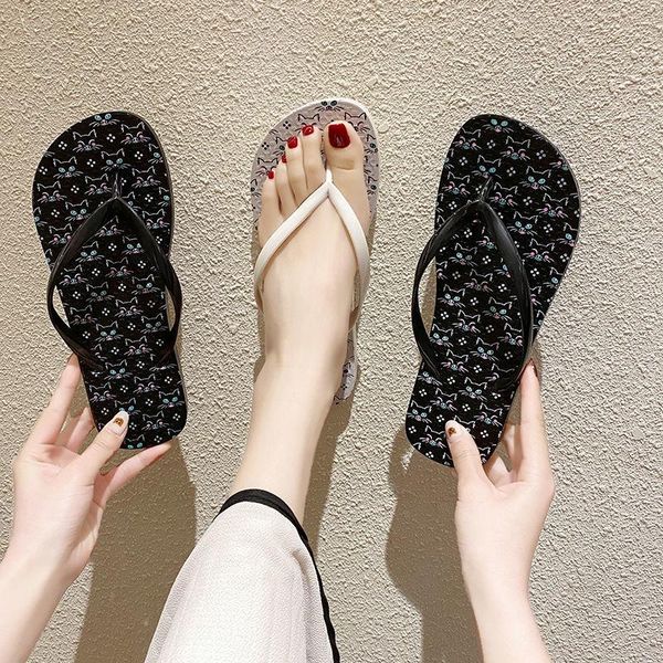 

slippers women flip flops summer outside eva soft casual shinny glitter ladies candy colors beach flat with solid, Black