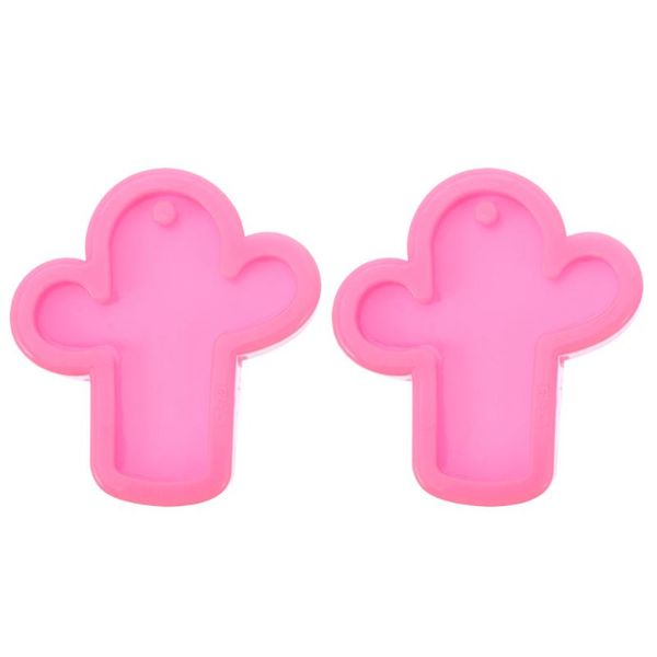 

craft tools 2pcs simple silicone molds key chain pendant making )